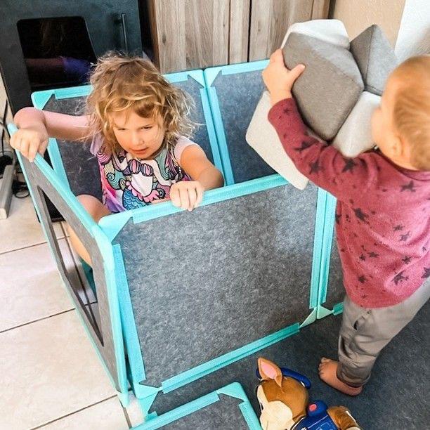 Riesiges 3D-Magnetbaustein-Spielhaus für Kinder